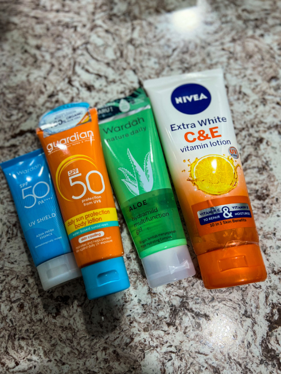 Personal Care Products- Sunscreen, Lotion and Moisturizer Cream