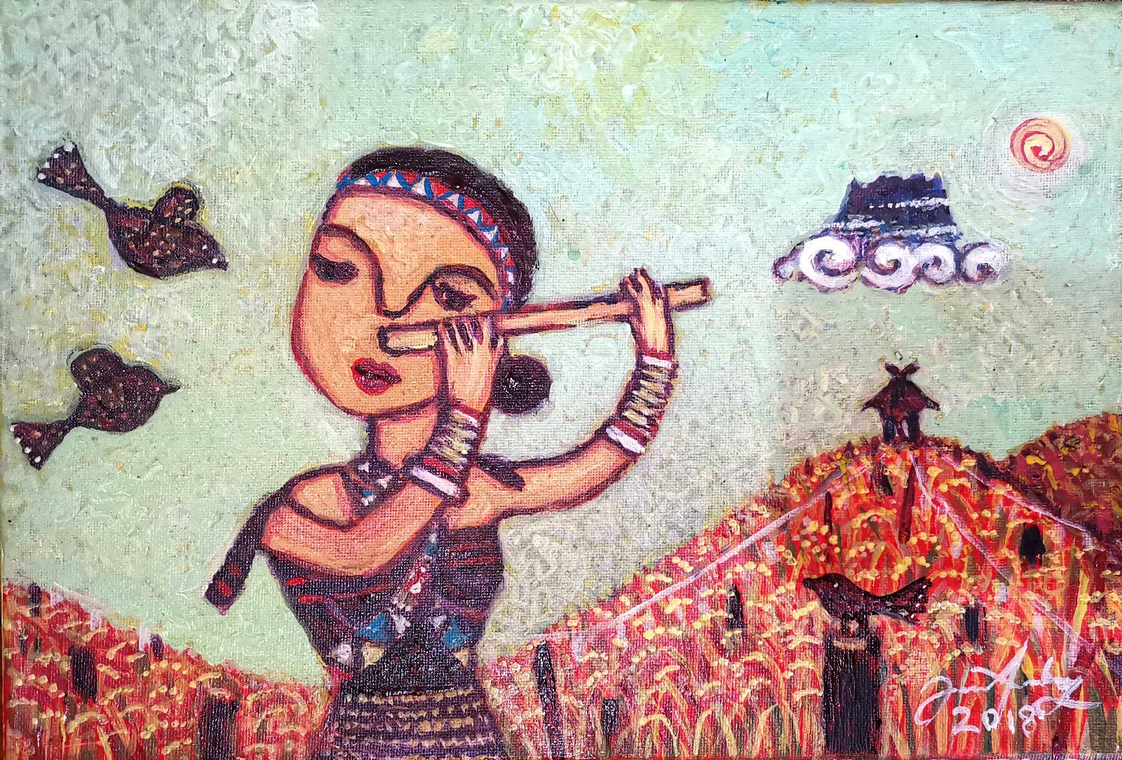 Playing-the-Nose-Flute-by-Jainal-Amambing